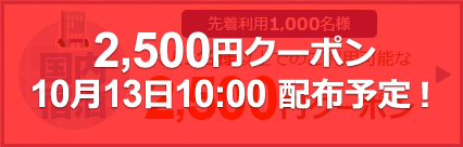 2,500円クーポン