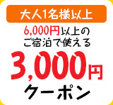 3,000円割引ク－ポン