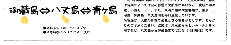 アイランドホッピング情報