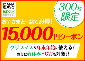 ANA楽1.5万円クーポン