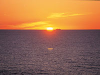 深浦　夕陽海岸