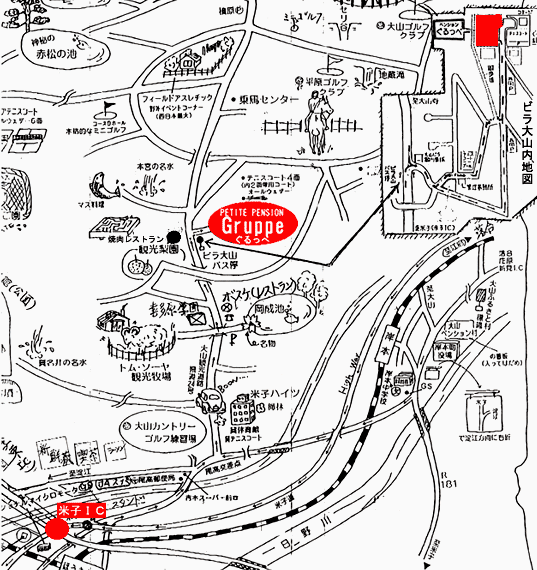 ペンション&コテージ ぐるっぺの地図画像