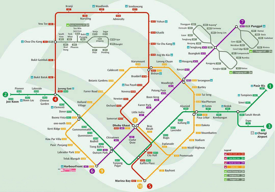 Large MRT Map