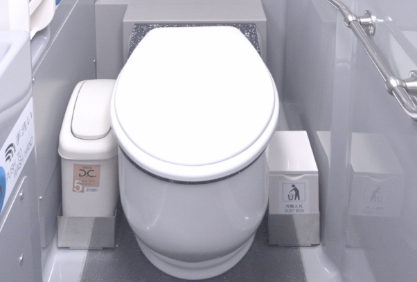 トイレがあるので長距離でも安心！