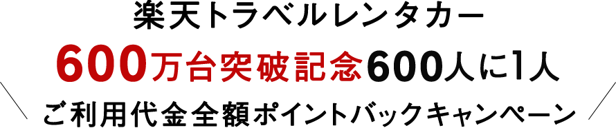 600人に1人!全額分ポイントバック!
