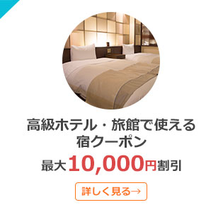 高級ホテル・旅館　最大10,000円