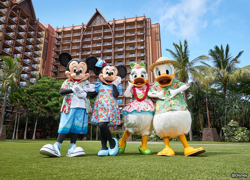 ハワイにバケーションに来た「ディズニーキャラクター」に会える