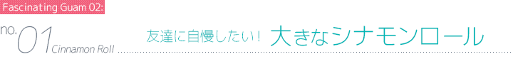 友達に自慢したい！大きなシナモンロール