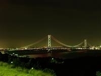 明石海峡大橋ライトアップ・写真