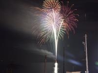 第30回あゆみ祭り湖上打上花火・写真