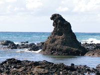 ゴジラ岩・写真