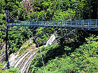 白水滝の吊橋・写真