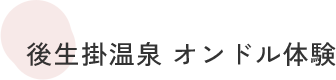 オンドル体験