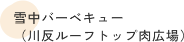 雪中バーベキュー（川反ルーフトップ肉広場）