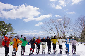 雪原スノーシュートレッキング(NPO法人飛騨小坂200滝)