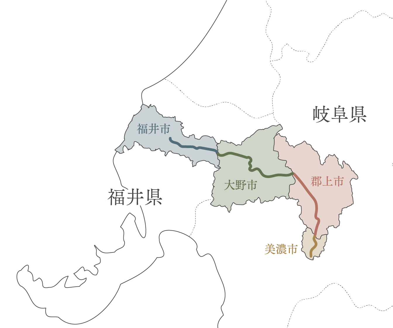 岐阜県-福井県