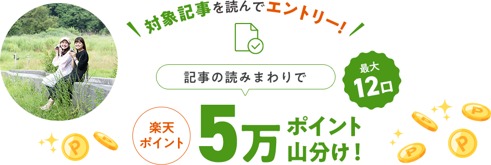 記事を読んでエントリー楽天ポイント10万ポイント山分け