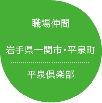 平泉倶楽 岩手県一関市・平泉町 職場仲間