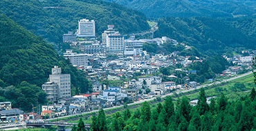 鳴子温泉全景