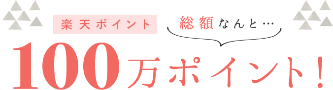 楽天ポイント100万ポイント