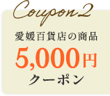 愛媛百貨店の商品 5,000円offクーポン