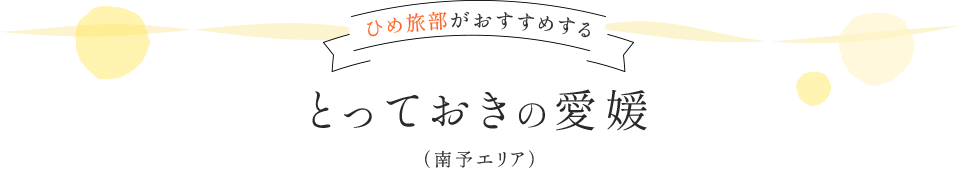 ひめ旅部がおすすめする とっておきの愛媛 (東予エリア)