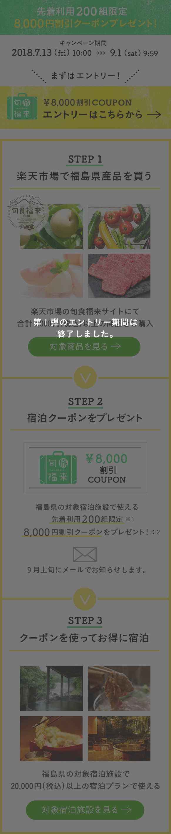 第1弾のエントリー期間は終了しました。