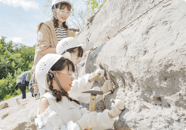 化石発掘体験