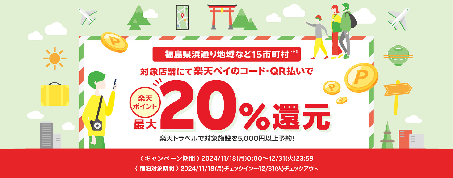 楽天ポイント最大20%還元