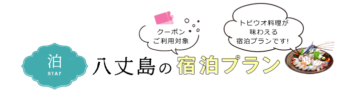 クーポンご利用対象 八丈島の宿泊プラン