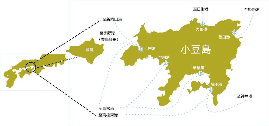小豆島ってどの辺り?