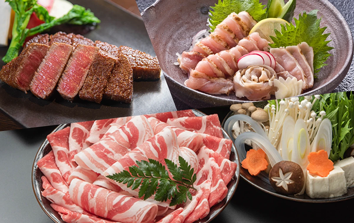 黒牛・黒豚・鶏刺し