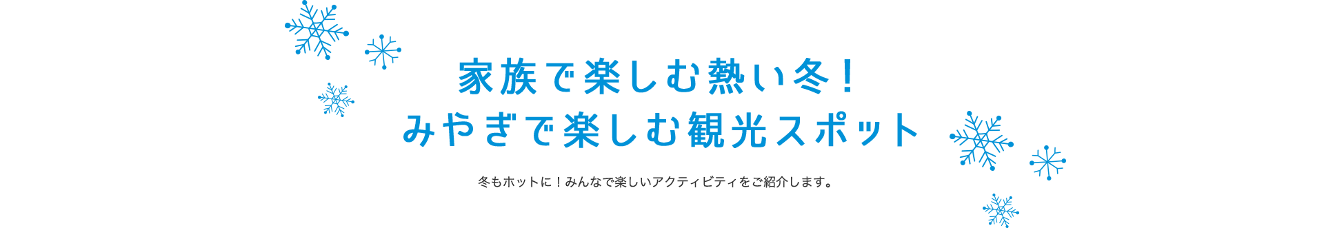 家族で楽しむ熱い冬!みやぎで楽しむ観光スポット