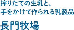 搾りたての生乳と手をかけて作られる乳製品長門牧場