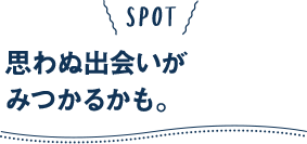 思わぬ出会いが見つかるかも