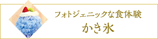 フォトジェニックな食体験、かき氷