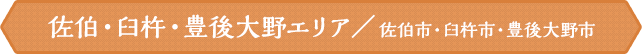 佐伯・臼杵・豊後大野エリア