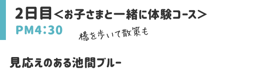 見応えのある池間ブルー