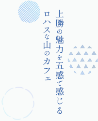 上勝の魅力を五感で感じる ロハスな山のカフェ