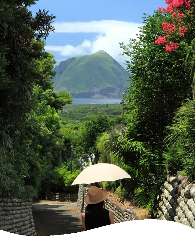 八丈島の小径