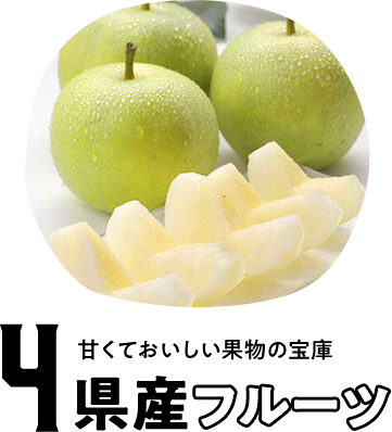 4 甘くておいしい果物の宝庫 県産フルーツ