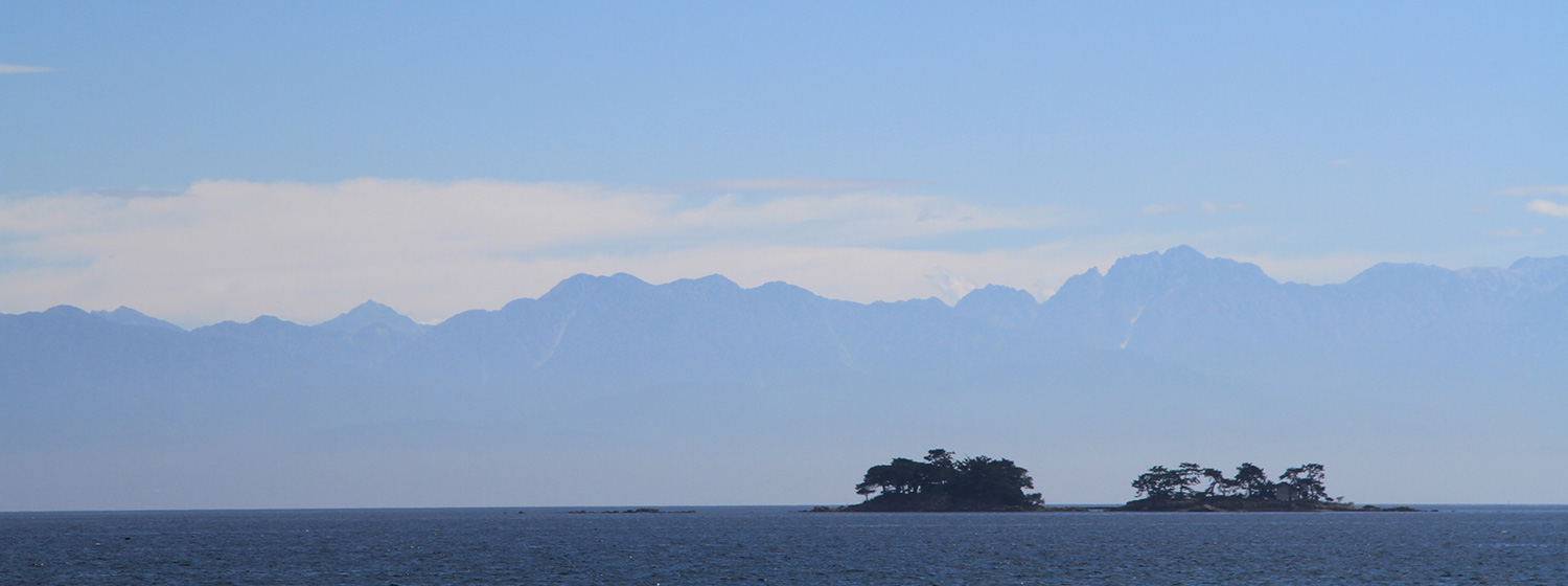 氷見市の近郊 海