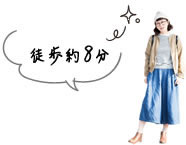 徒歩約8分