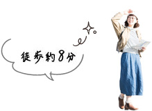 徒歩約8分