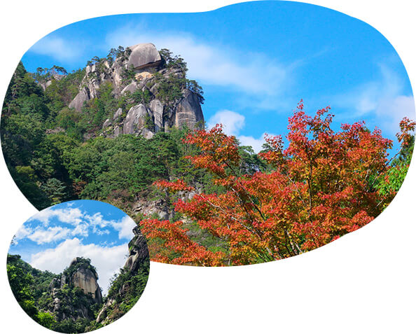 日本有数の渓谷美を誇るモミジの名所