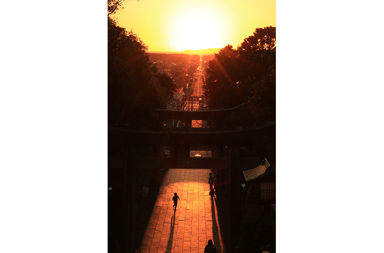 宮地嶽神社(光の道)