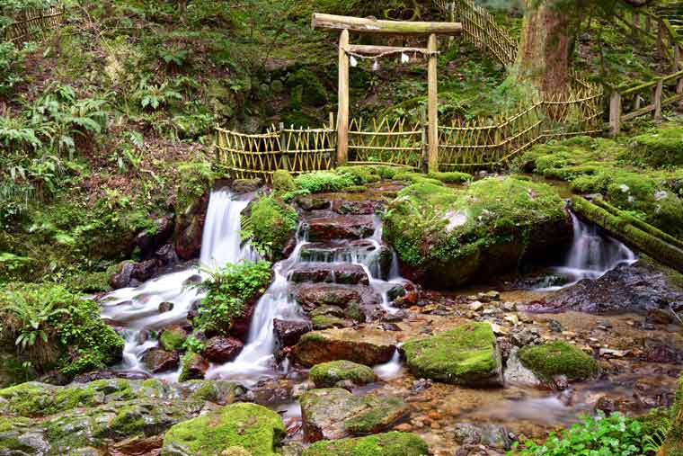 瓜割の滝