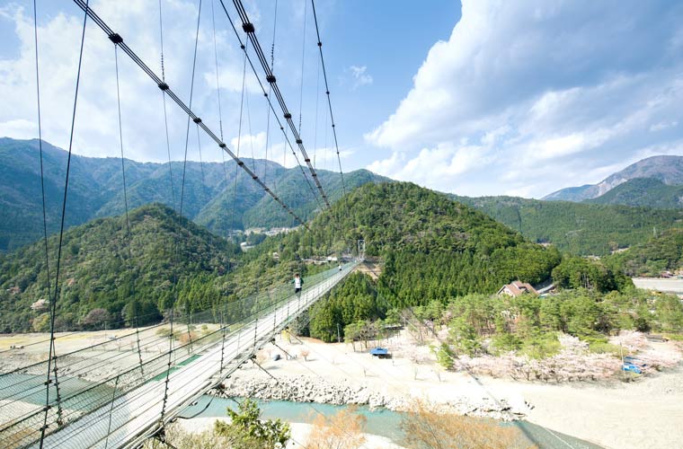 谷瀬の吊り橋