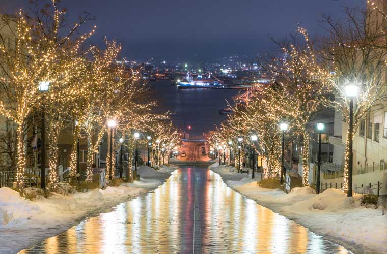 八幡坂の夜景