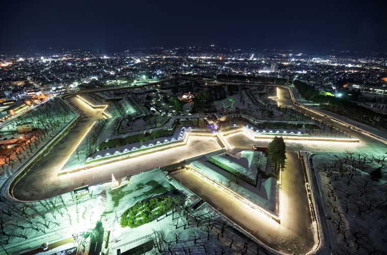 五稜郭タワーの夜景